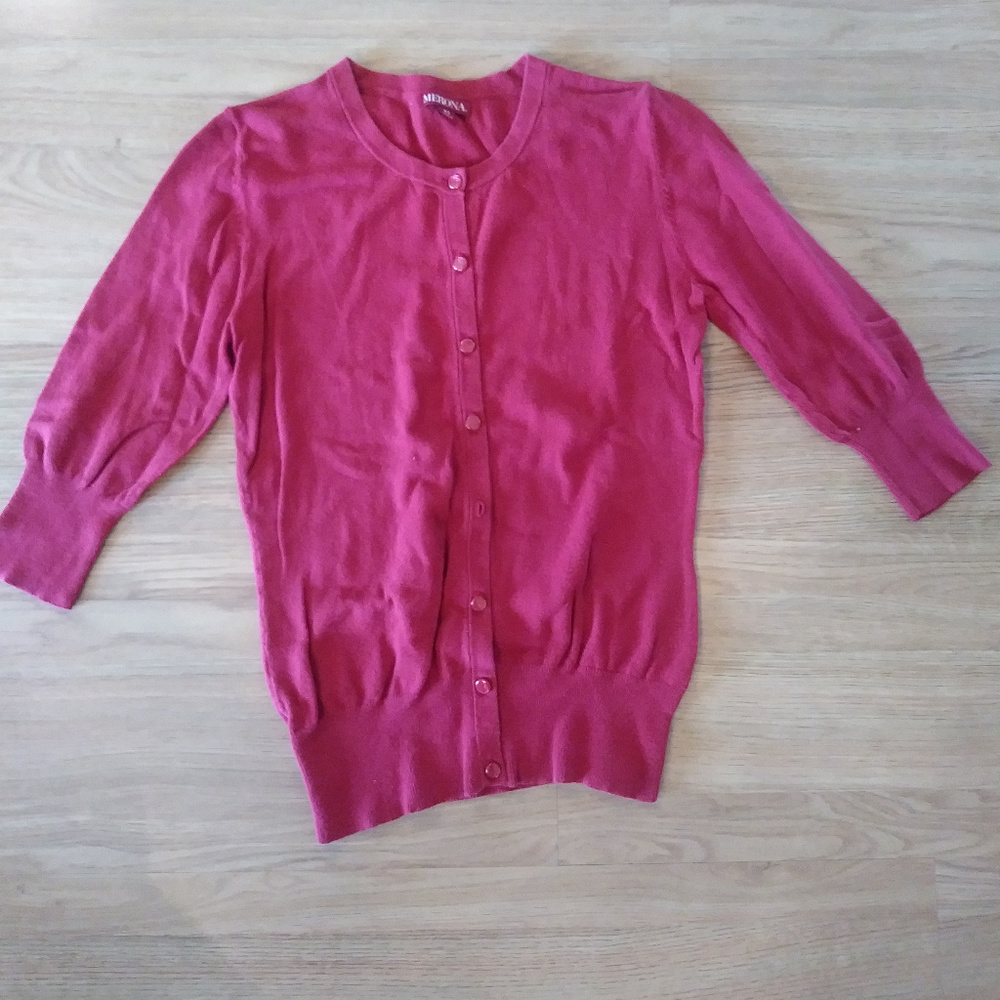 Red Merona Cardigan XS